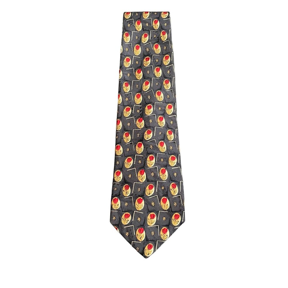 Robert Talbott Best Of Class Rose Print Neck Tie - Picture 1 of 6